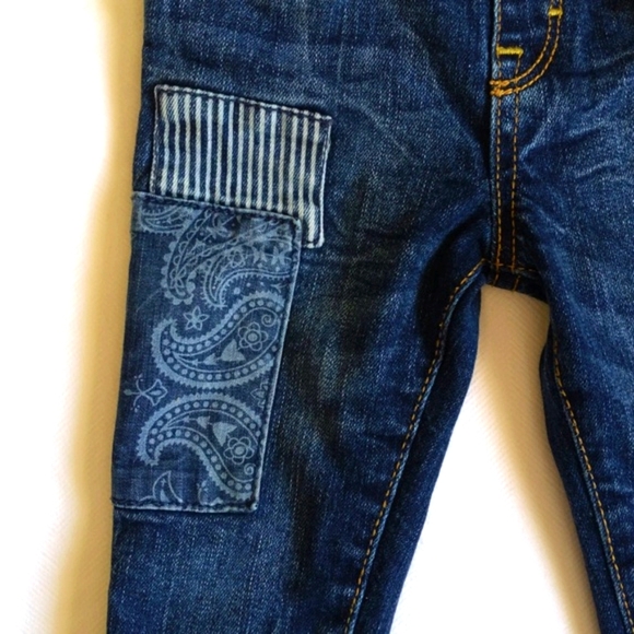 gymboree skinny patchwork denim jeans 18 months baby girl - Picture 2 of 7